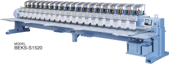 Многоголовочная вышивальная машина Barudan BEKS-S1520 — 20 голов, 15 игл