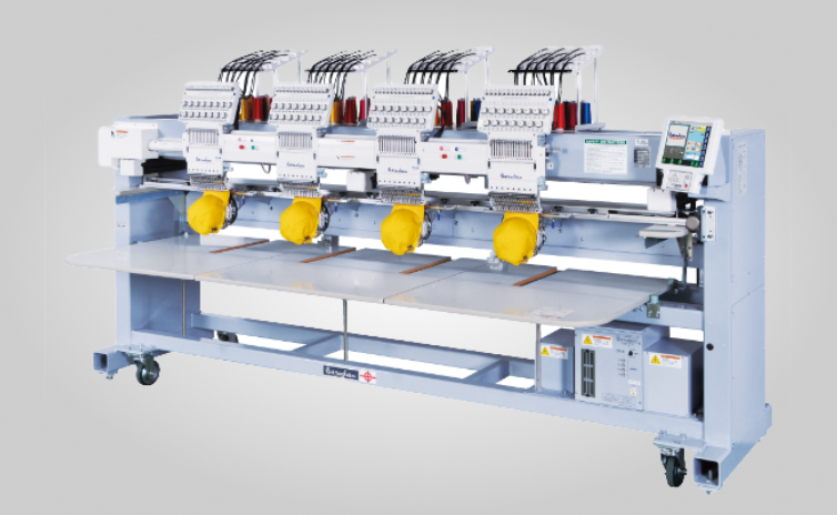 Компактная четырёхголовочная вышивальная машина Barudan BEKY-S1504CII